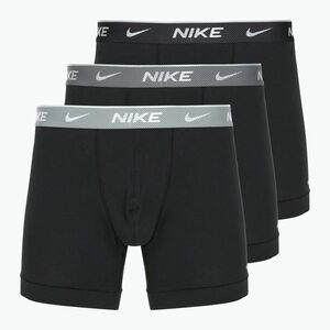 Férfi Nike Everyday Cotton Stretch boxeralsó 3 pár bi/vasszürke/tiszta szürke magas fényű texturált wb (Everyday Cotton Stretch KE1007-UA1) kép