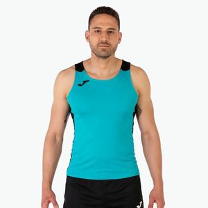 Férfi Joma Record II Tank Top türkiz/fekete futópóló (Record II Tank Top 102222.725) kép