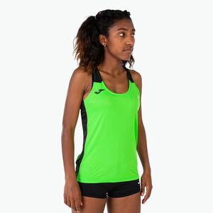 Női Joma Record II Tank Top fluor zöld/fekete futópóló (Record II Tank Top 901396.021) kép