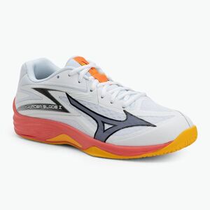 Mizuno Thunder Blade Z fehér/tüzes korall 2/citrus röplabdacipő (Thunder Blade Z V1GA237098) kép