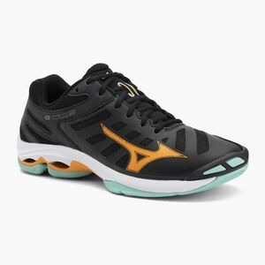 Mizuno Wave Voltage 2 röplabda cipő fekete/angol/jégzöld (Wave Voltage 2 V1GA246012) kép