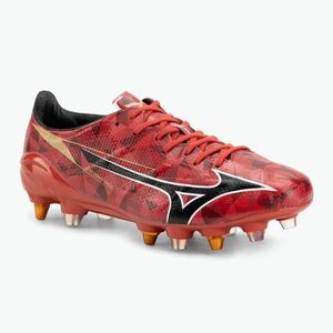 Férfi futball cipő Mizuno α II Japan Mix sárgabarack 40. piros/fekete/arany (α II Japan Mix P1GC256060) kép