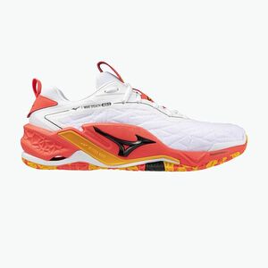 Mizuno Wave Stealth Neo 2 fehér/gyöngykorall 2/citrus kézilabdacipő (Wave Stealth Neo 2 X1GA240098) kép
