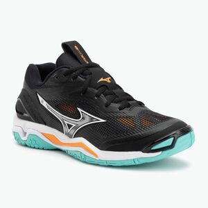 Mizuno Wave Stealth 6 kézilabda cipő fekete/angelo/jégzöld (Wave Stealth 6 X1GA243012) kép