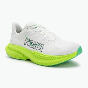 Férfi futócipő HOKA Mach 6 fehér/neon lime (Mach 6 1147790-WNL) kép