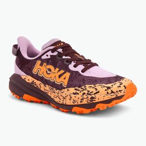 Gyerek futócipő HOKA Speedgoat 6 flower nectar/neon tangerine (Speedgoat 6 1156933-FWR) kép
