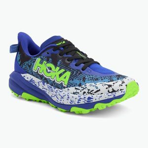 Gyerek futócipő HOKA Speedgoat 6 night sky/neon lime (Speedgoat 6 1156933-NYN) kép