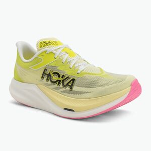 HOKA Rocket X 3 futócipő sunlight/neon hoka citrus (Rocket X 3 1168724-SNLG) kép