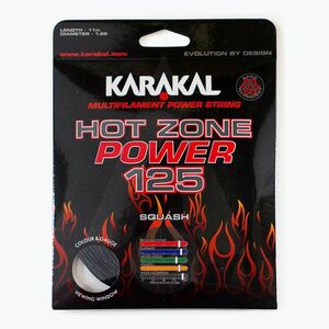Karakal Hot Zone Power 125 11 m fekete Squash zsinór (Hot Zone Power 125 KA6570) kép