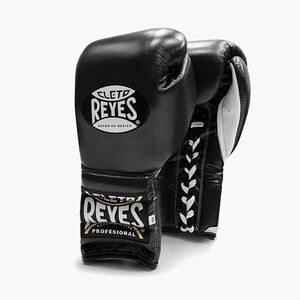 Cleto Reyes Lace Up Sparring fekete boxkesztyű. Méret: 14 oz kép