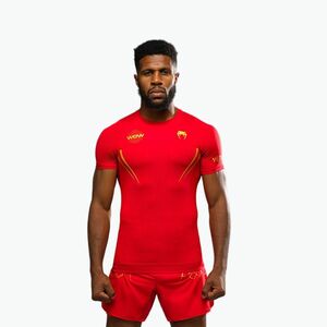 Férfi edzőpóló Venum X WOW FC Rashguards dühös piros/arany (FC Rashguards VENUM-05921-003) kép