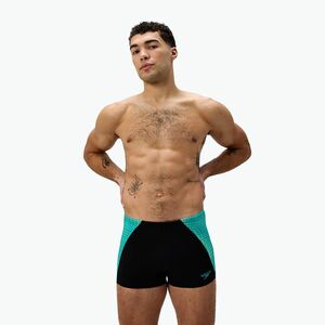 Férfi úszódobozok Speedo Endurance+ MAX Splice Aquashort fekete/türkiz drágakő (Endurance+ MAX Splice Aquashort 8-00300316569) kép