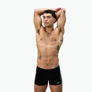 Férfi úszódobozerek Speedo Endurance+ Tech Panel Aquashort fekete/türkiz drágakő (Endurance+ Tech Panel Aquashort 8-00522316569) kép