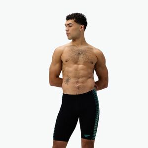 Férfi úszó jammer Speedo Endurance+ Tech Panel Jammer fekete/türkiz drágakő (Endurance+ Tech Panel Jammer 8-00522416569) kép