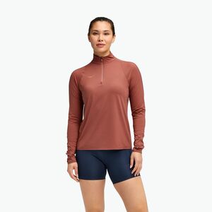 Női futó pulóver HOKA GlideTech negyed cipzárral, rouge (GlideTech Quarter Zip 1164155-ROUG) kép