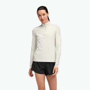 Női futó pulóver HOKA GlideTech Quarter Zip ruffle salt (GlideTech Quarter Zip 1164155-TLS) kép