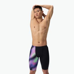 Speedo ML egylábú nyomtatott homályos üveg/fekete férfi úszódzseki (ML One-Leg Printed 8-00518918745) kép