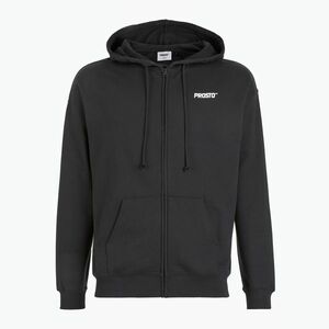 Férfi PROSTO kapucnis pulóver Logo Zip fekete (Hoodie Logo Zip KL252MSWE2022) kép