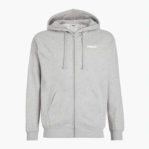 Férfi PROSTO kapucnis pulóver Logo Zip szürke (Hoodie Logo Zip KL252MSWE2021) kép