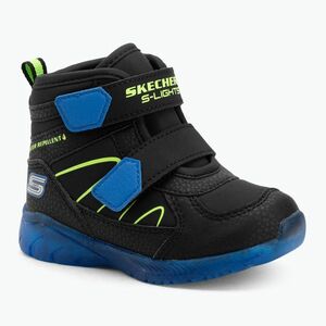 Gyerekcipők SKECHERS Illumi-Brights Splash Beams fekete/kék/lime (Illumi-Brights Splash Beams 407613N BBLM) kép