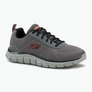 Férfi Skechers Track Leshur cipő szénszürke/narancs (Track Leshur 232758 CCOR) kép