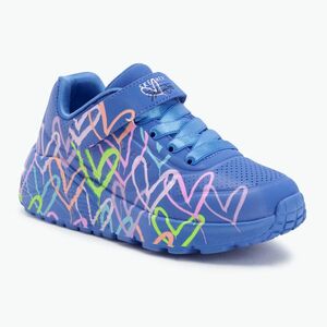 Gyerekcipők SKECHERS Uno Lite Love Levitate kék/többszínű (Uno Lite Love Levitate 314078L BLMT) kép