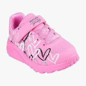 Gyerekcipők SKECHERS Uno Lite Love Levitate hot pink/többszínű (Uno Lite Love Levitate 314078N HPMT) kép
