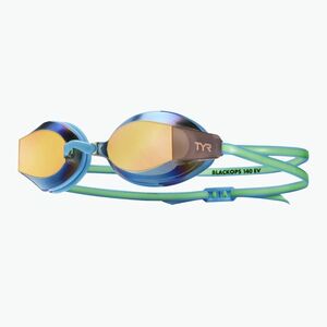Gyermek úszószemüveg TYR Blackops 140 Ev Racing tükrözött narancs/zöld (Blackops 140 Ev Racing Mirrored LGBKOPMJ_809) kép