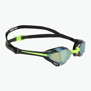 TYR Tracer-X Elite Racing tükrös fekete/lime úszószemüveg (Tracer-X Elite Racing Mirrored LGTRXELM_009) kép