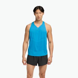 Férfi futópóló HOKA Race Singlet hoka kék (Race Singlet 1164154-HKB-S) kép