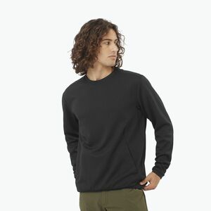Férfi Salomon Motomesh Crewneck túrapulóver mélyfekete színben (Motomesh Crewneck LC2446400) kép