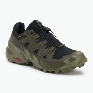 Férfi futócipő Salomon Speedcross 6 GTX fekete/tőzeg/mély zuzmózöld (Speedcross 6 GTX L47584100) kép