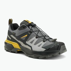 Férfi Salomon X Ultra 360 GTX túracipő castlerock/fekete/spicy mustard (X Ultra 360 GTX L47740300) kép