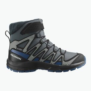Gyermek túrabakancs Salomon XA Pro V8 Winter Waterproof turbulence / fekete / sötétkék (XA Pro V8 Winter Waterproof L47857400) kép