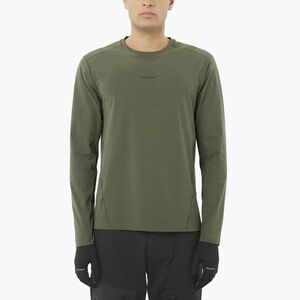 Férfi Salomon Trackline hosszú ujjú póló szőlőlevél színben (Trackline LC2649700) kép