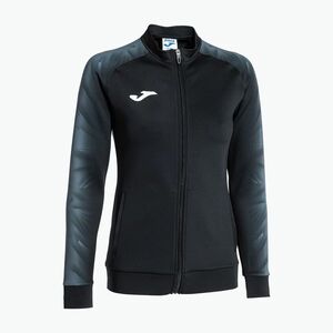 Női futó pulóver Joma Elite XI Full Zip fekete/antracit (Elite XI Full Zip 902255.110) kép