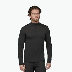 Férfi Patagonia Cap Thermal Weight Weight Zip Neck pulóver fekete (Cap Termal Weight Zip Neck 43657) kép