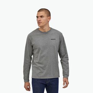 Férfi Patagonia P-6 Logo Responsibili gravel heather longsleeve (P-6 Logo Responsibili 38518) kép