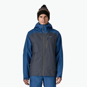 Patagonia szigetelt Powder Town férfi esőkabát smolder blue w / clement blue (Insulated Powder Town 31196) kép