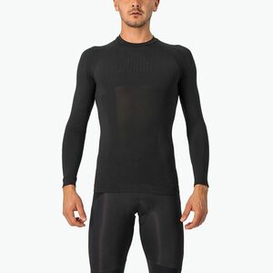 Férfi Castelli Core Seamless Base Layer kerékpározás hosszú ujjú fekete (Core Seamless Base Layer 4520531_010) kép