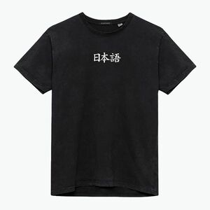 Férfi Kaotiko Washed Heron Japan fekete póló (Washed Heron Japan AL121-01-G002) kép