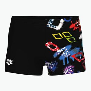Arena gyermek úszó boxeralsó Graffiti Swim Short fekete/multi fekete (Graffiti Swim Short 010302/550) kép