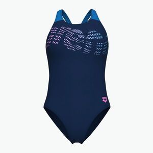 Női egyrészes fürdőruha arena Flowing V Back tengerészkék/türkiz színben (Flowing V Back 010256/780) kép