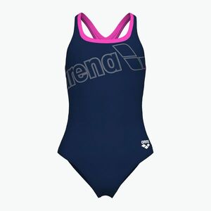 Női egyrészes fürdőruha arena Logo Swim Pro navy/shocking pink (Logo Swim Pro 010287/590) kép