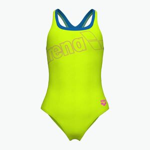 Női egyrészes fürdőruha arena Logo Swim Pro artic lime/kék porcelán (Logo Swim Pro 010287/880) kép