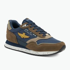 Férfi cipő Aeronautica Militare 252SC0288UCT03545 navy blue/brown (252SC0288UCT03545) kép