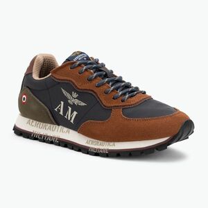 Férfi cipők Aeronautica Militare 252SC0320UPL00313 navy blue/brown (252SC0320UPL00313) kép