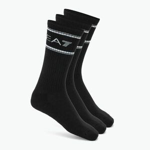 EA7 Emporio Armani Train zokni Szivacs 3 pár fekete / fekete / fekete / fekete (Train Socks Sponge 7X000381-AF18572) kép