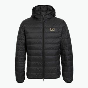 Férfi EA7 Emporio Armani Train Core Id Down Light kabát kapucnis pulóver fekete (Train Core Id Down Light Jacket Hoodie 8NPB24-PNGPZ-0208) kép