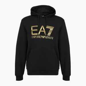 Férfi EA7 Emporio Armani Train Logo Series Big Logo kapucnis pulcsi fekete (Train Logo Series Big Logo Hoodie 7M001190-AF17787) kép
